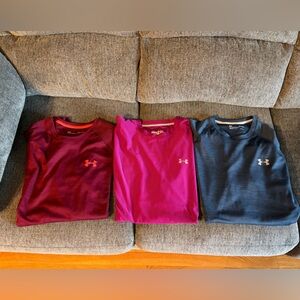 Lot of 3 mens under armour shirts new